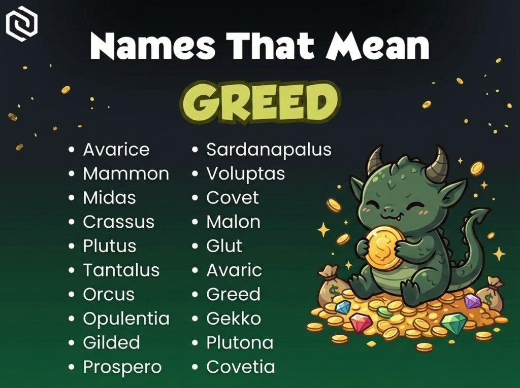 Baby Names That Mean Greed