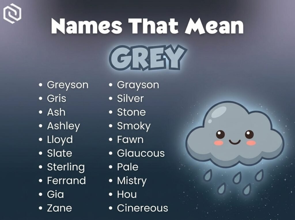 Baby Names That Mean Grey
