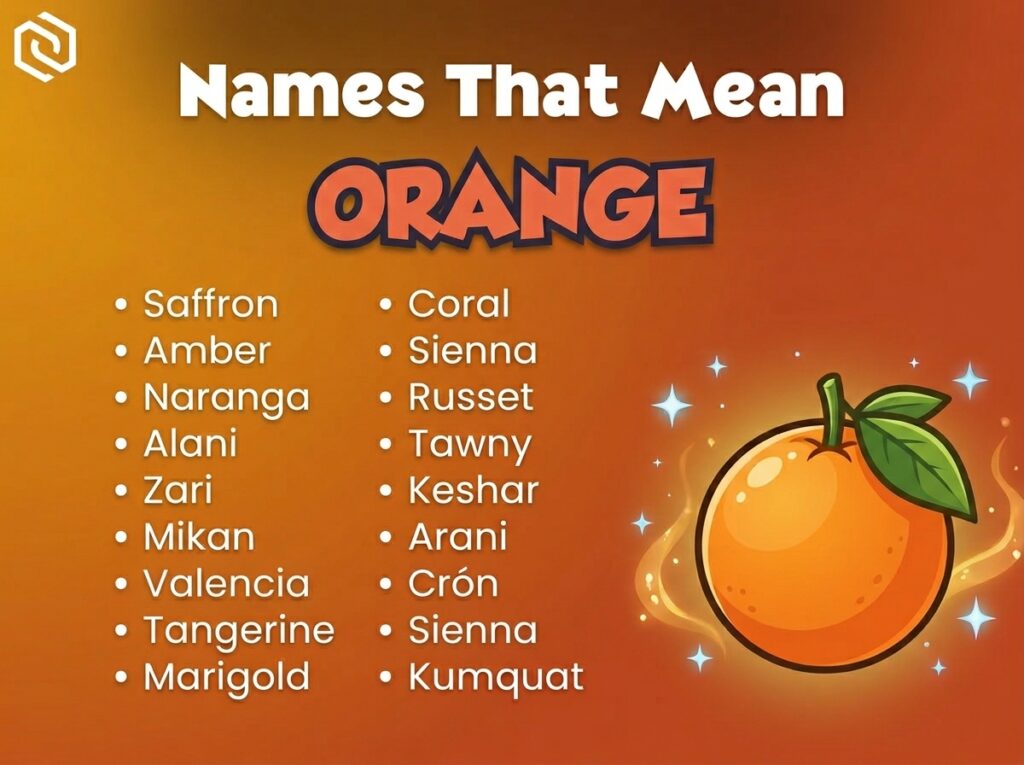 Baby Names That Mean Orange