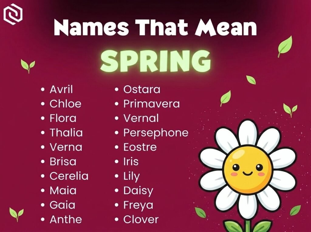 Baby Names That Mean Spring