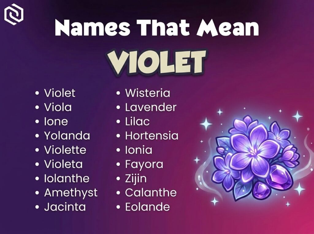 Baby Names That Mean Violet