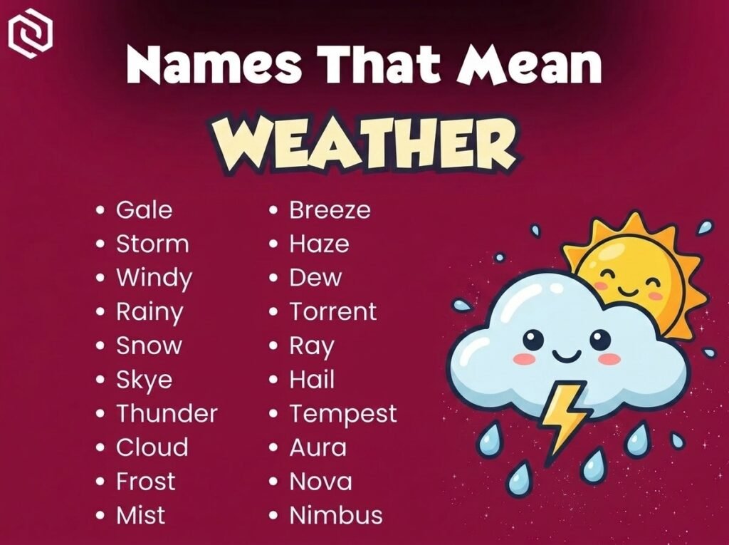 Baby Names That Mean Weather