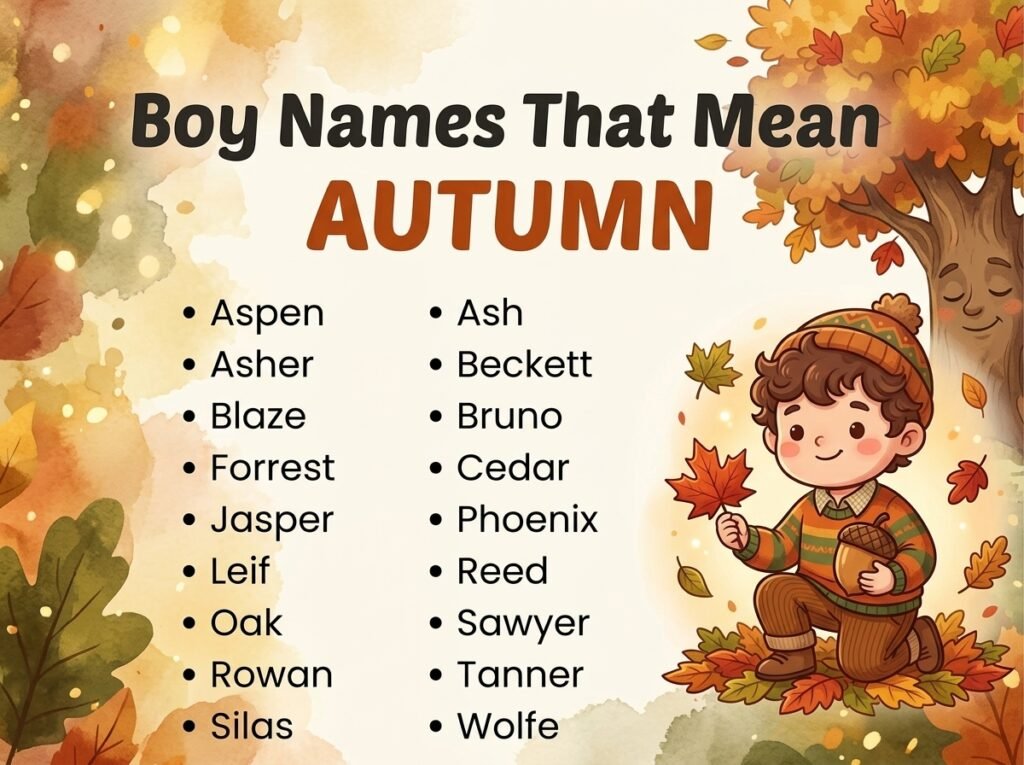 Boy Names That Mean Autumn
