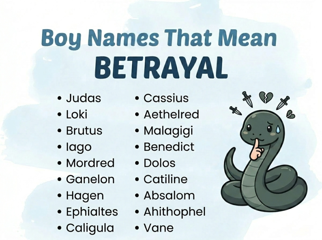 Boy Names That Mean Betrayal