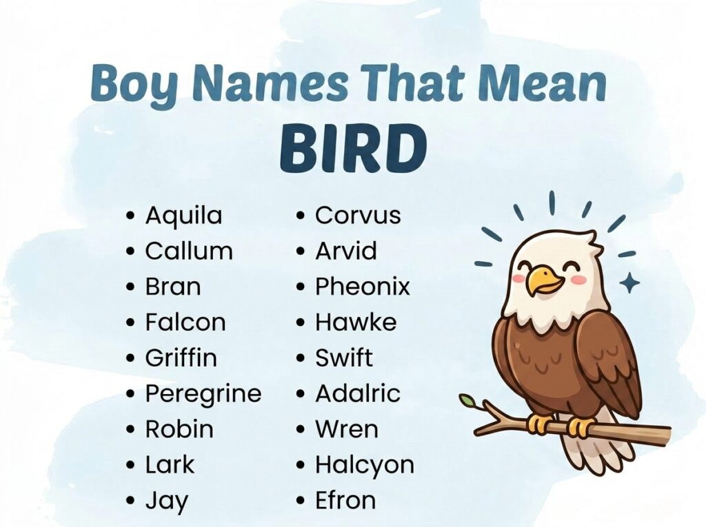 Boy Names That Mean Bird