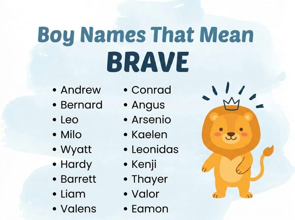 Boy Names That Mean Brave 