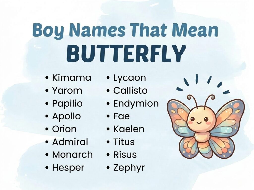 Boy Names That Mean Butterfly