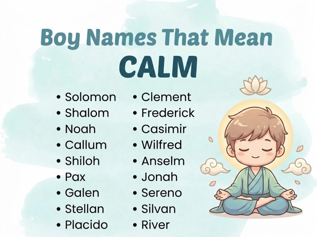 Boy Names That Mean Calm