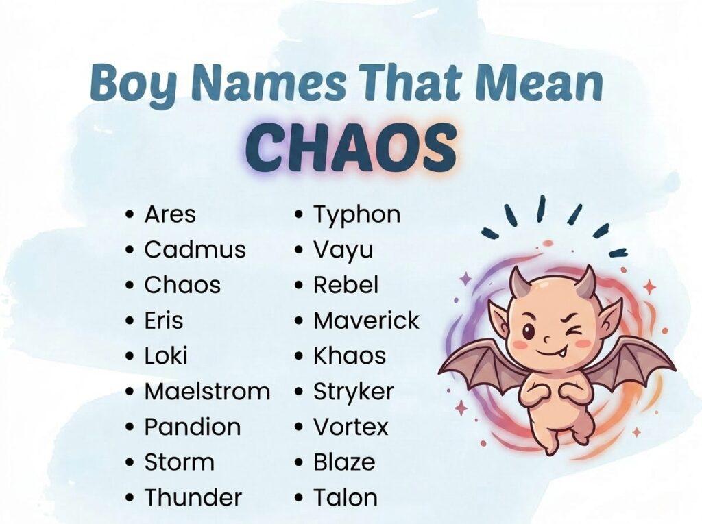 Boy Names That Mean Chaos