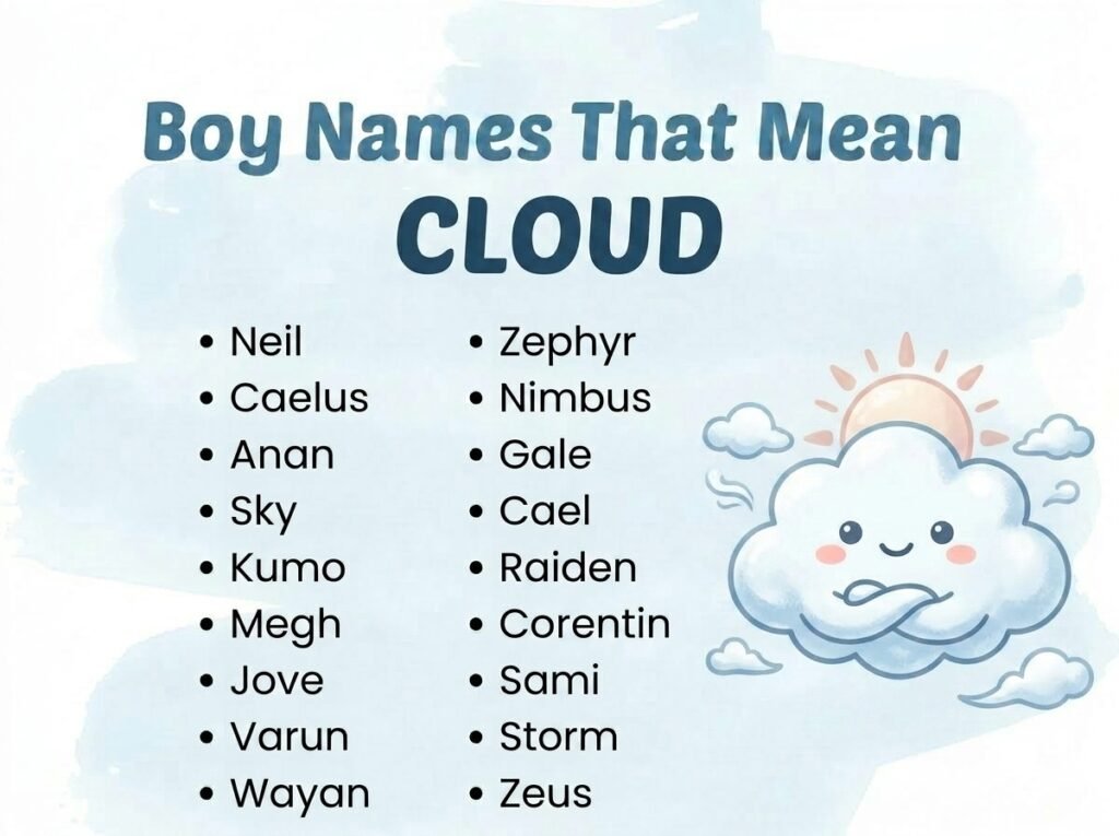 Boy Names That Mean Cloud