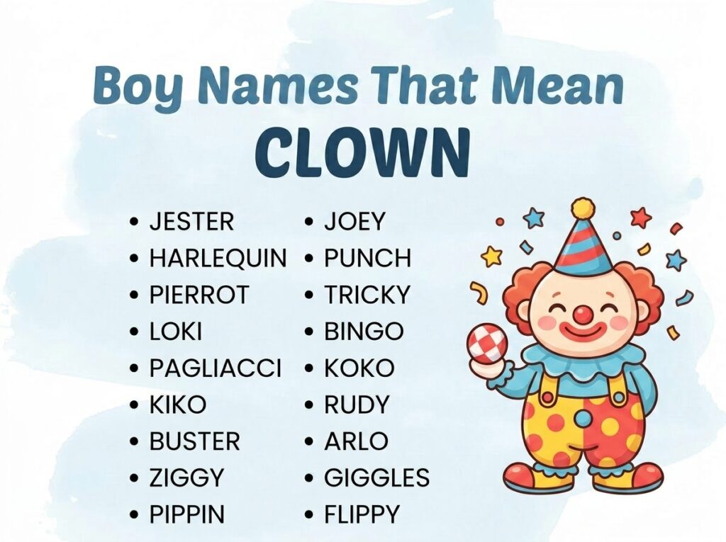Boy Names That Mean Clown