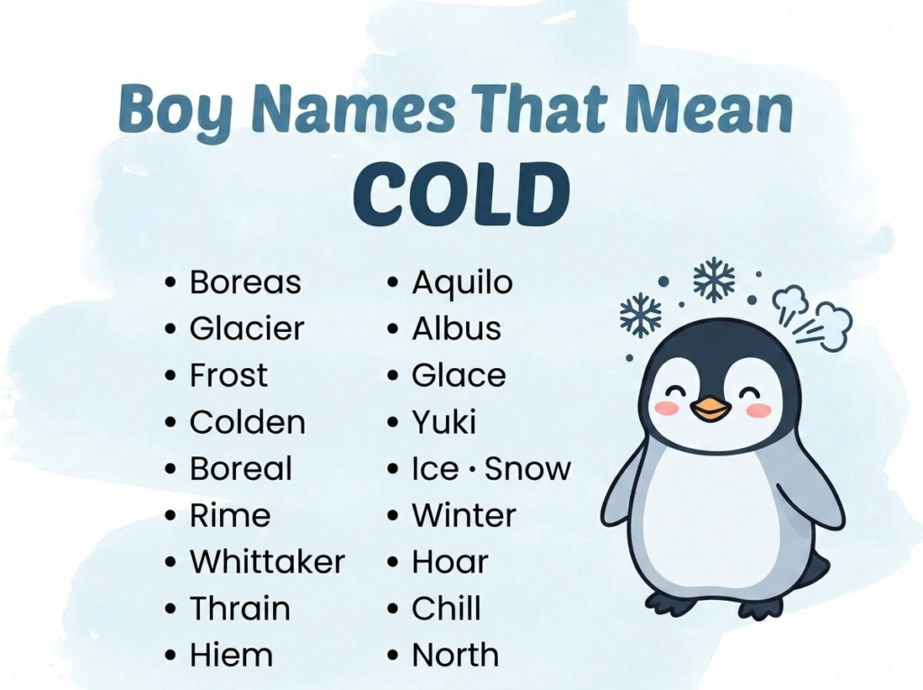 Boy Names That Mean Cold
