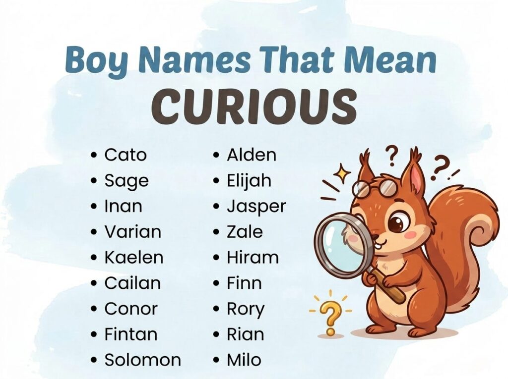 Boy Names That Mean Curious
