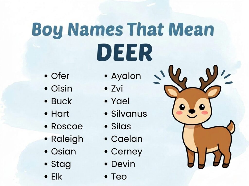 Boy Names That Mean Deer