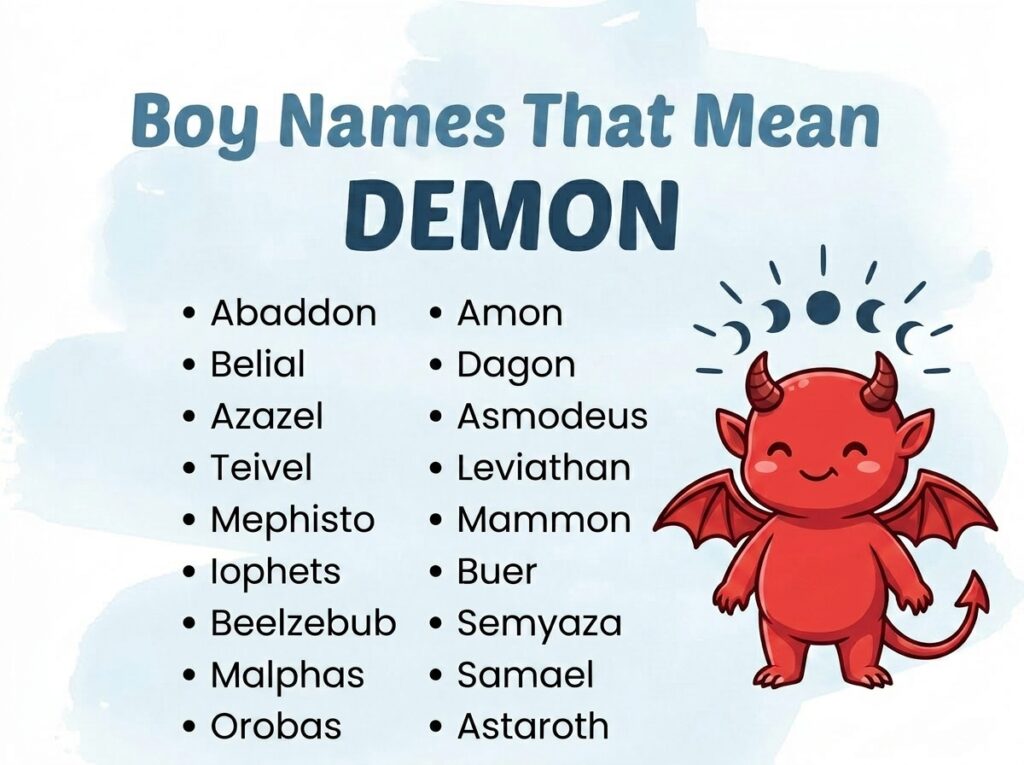 Boy Names That Mean Demon