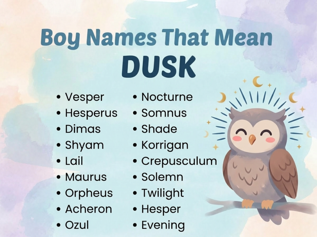 Boy Names That Mean Dusk