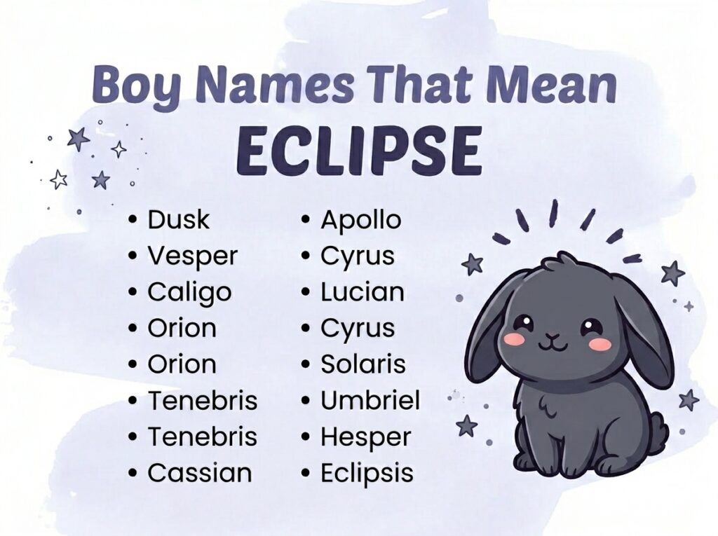 Boy Names That Mean Eclipse