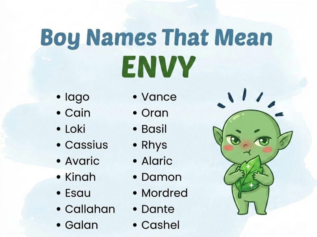 Boy Names That Mean Envy