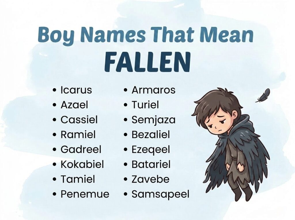 Boy Names That Mean Fallen