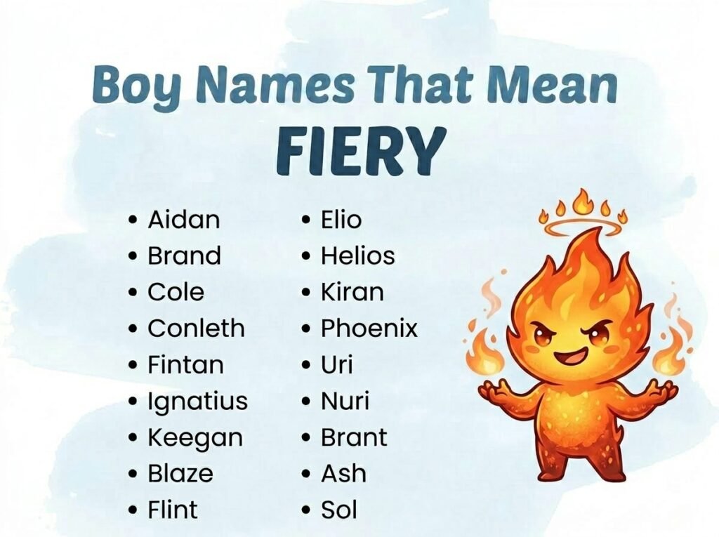 Boy Names That Mean Fiery