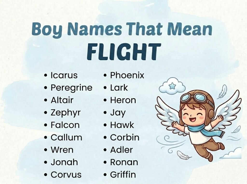 Boy Names That Mean Flight