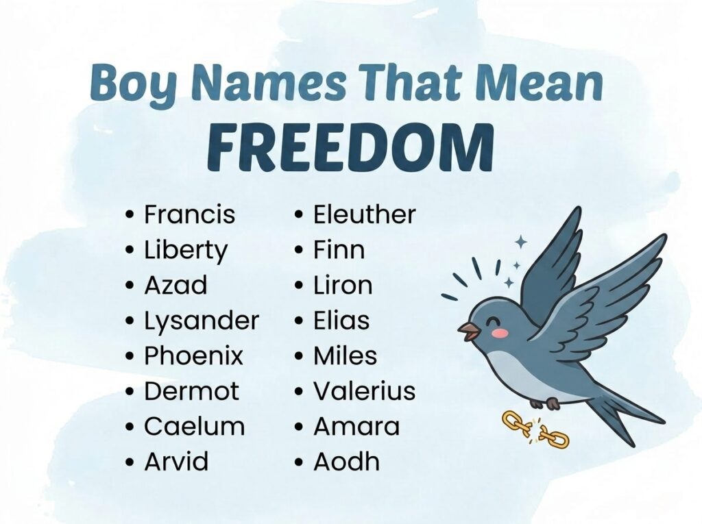 Boy Names That Mean Freedom