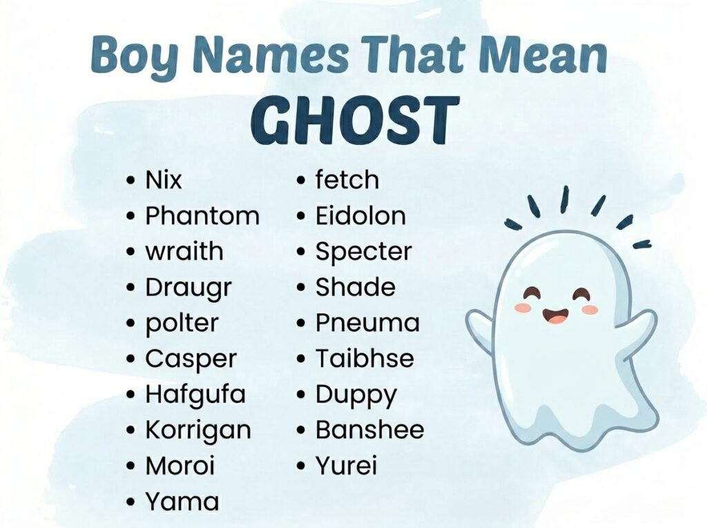 Boy Names That Mean Ghost