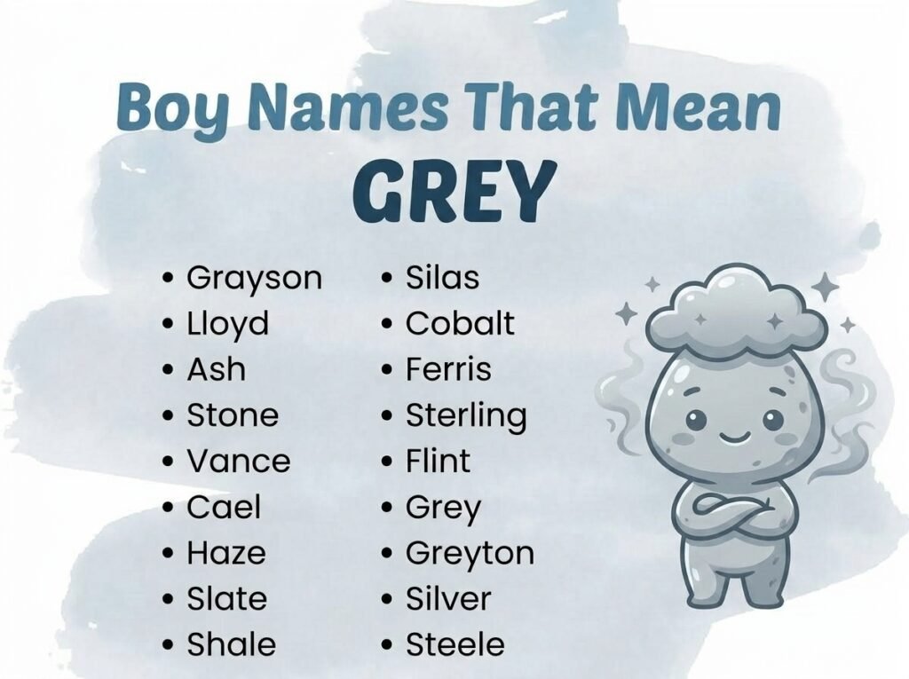 Boy Names That Mean Grey
