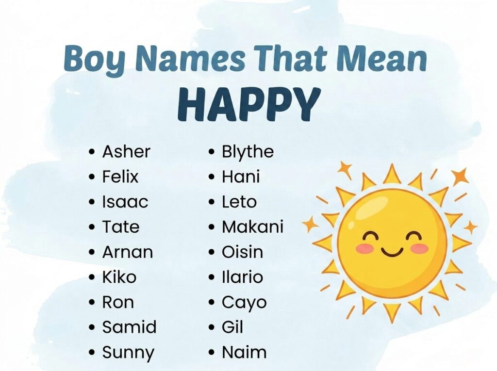 Boy Names That Mean Happy or Joy