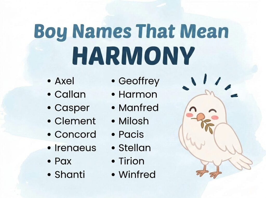 Boy Names That Mean Harmony