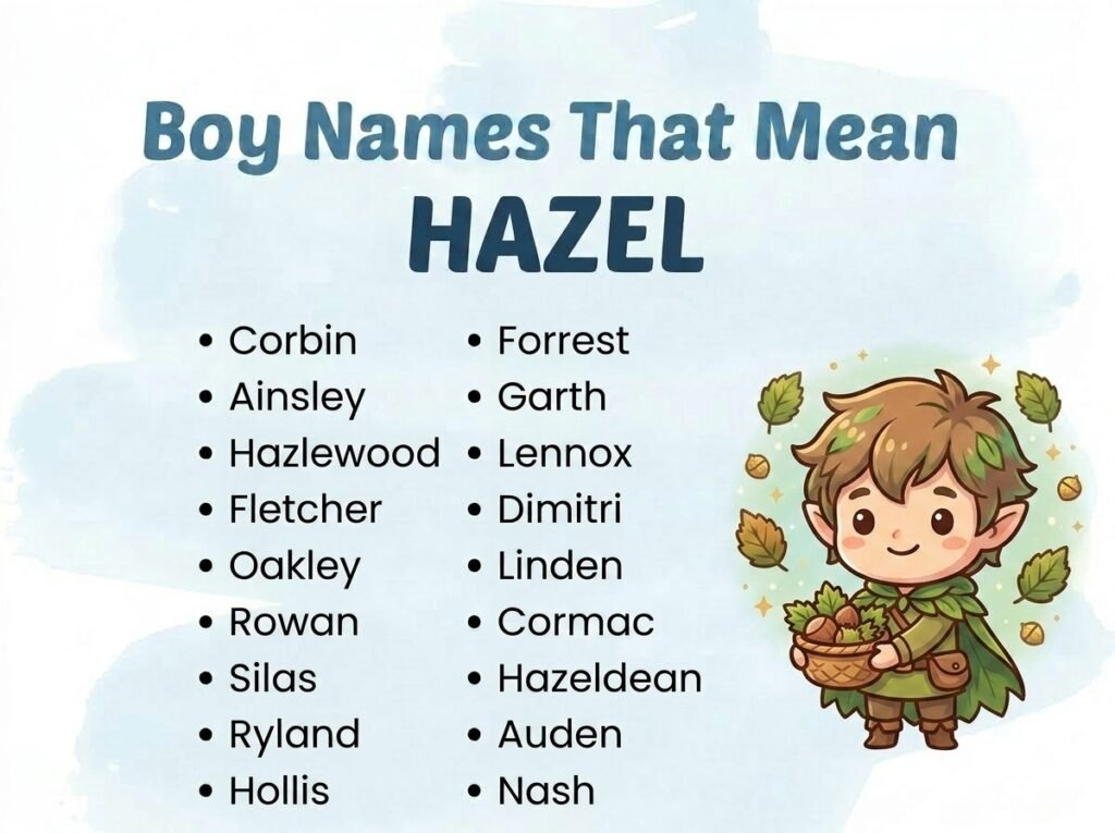 Boy Names That Mean Hazel