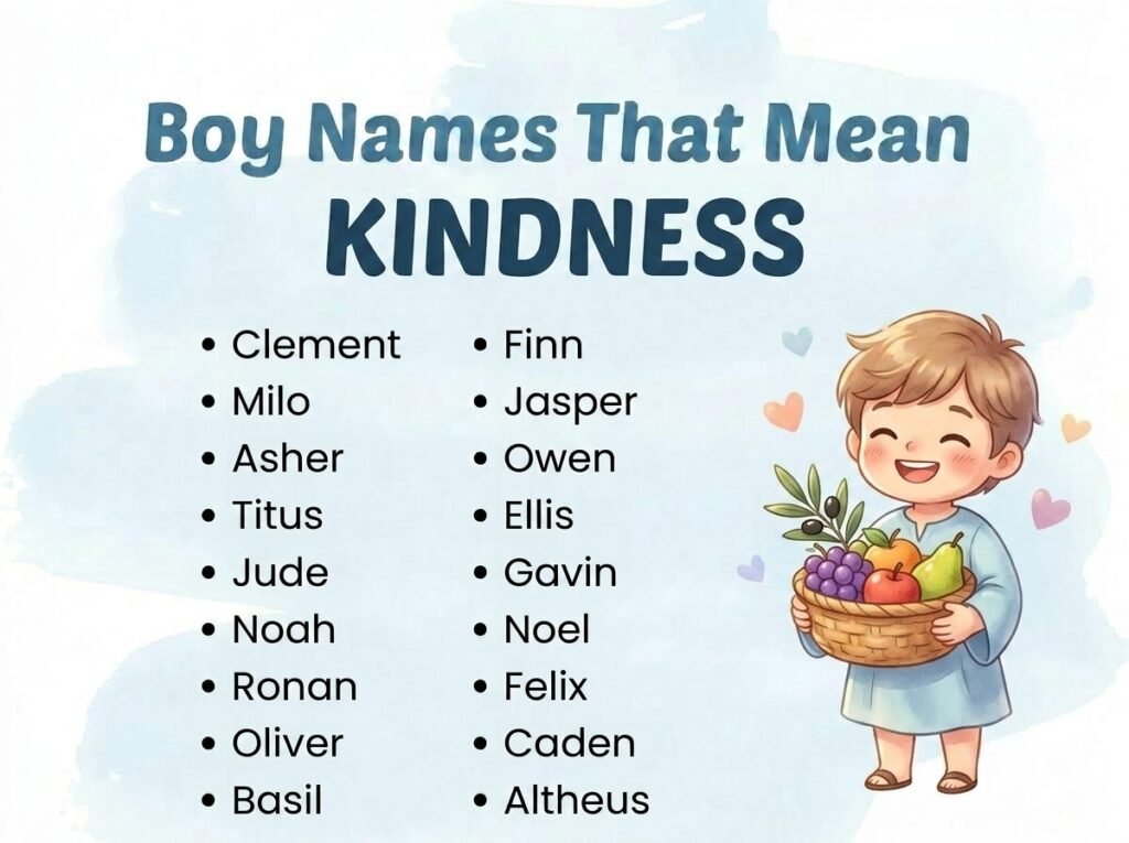 Boy Names That Mean Kindness