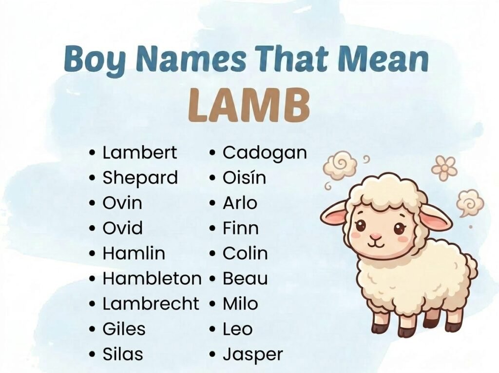 Boy Names That Mean Lamb