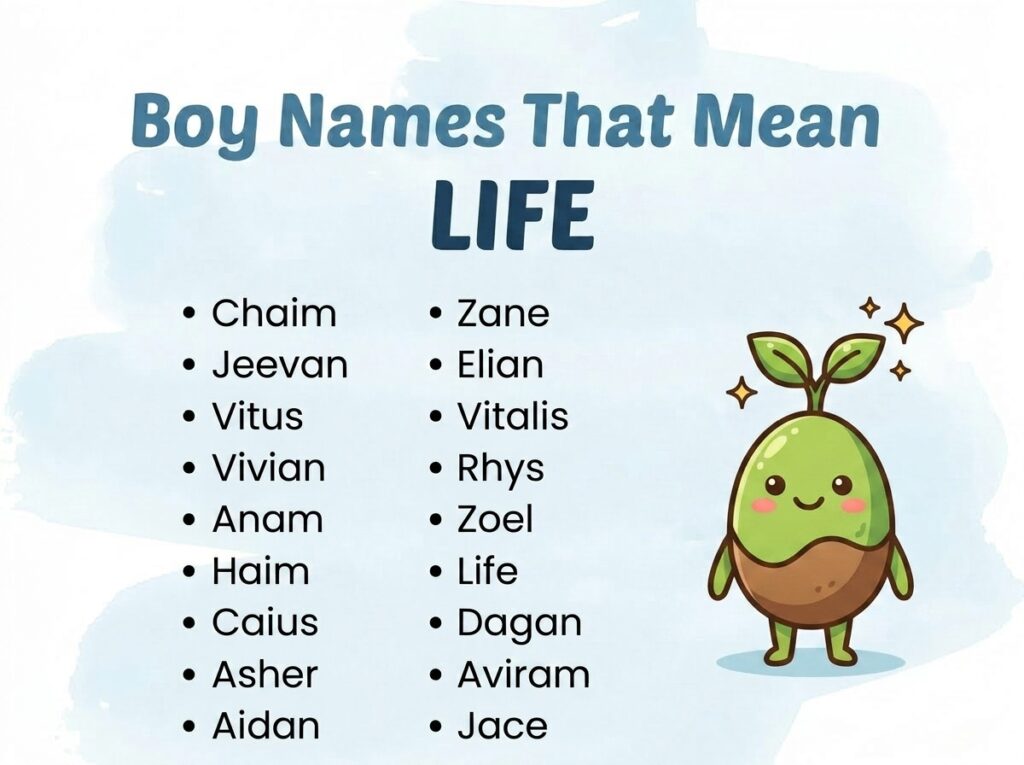 Boy Names That Mean Life