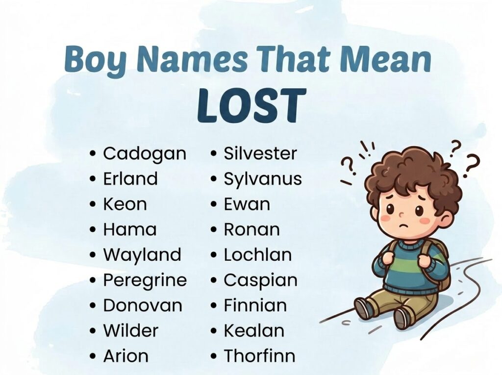 Boy Names That Mean Lost