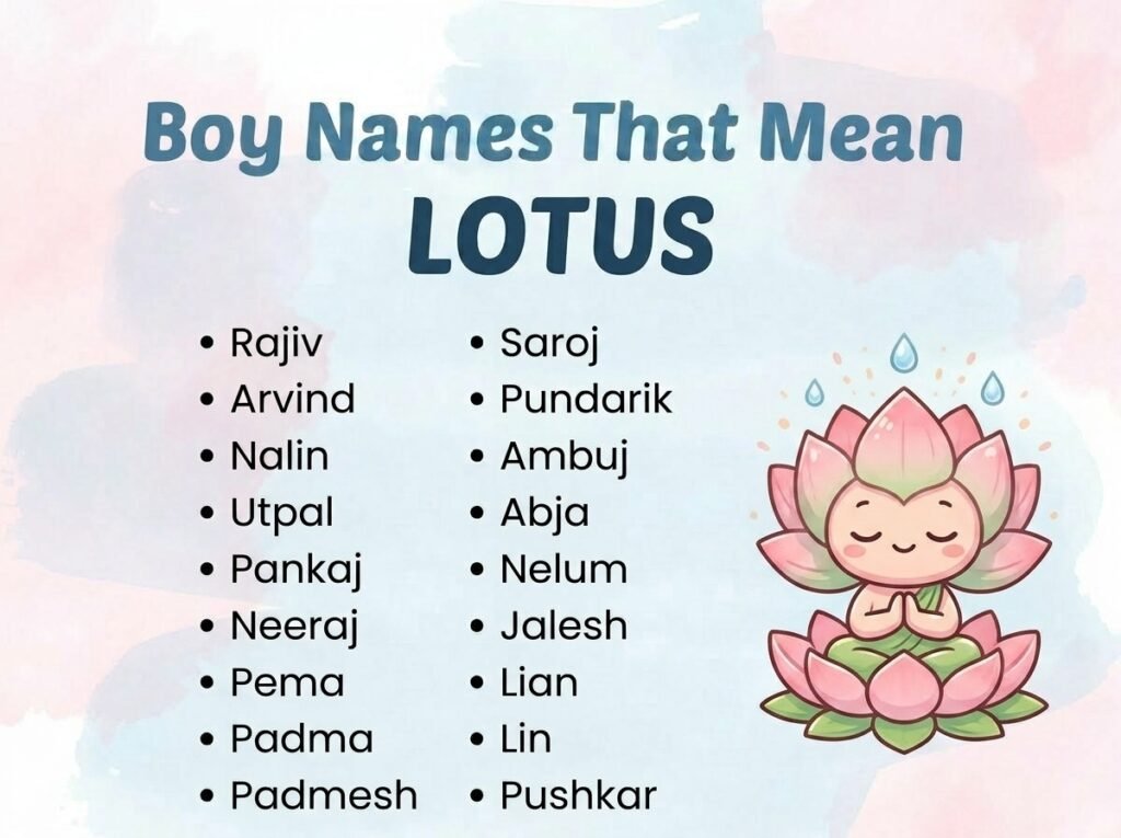 Boy Names That Mean Lotus