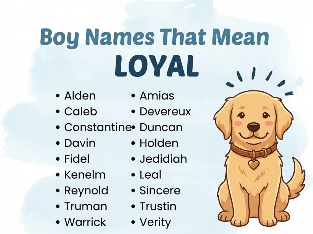 Boy Names That Mean Loyal, Faithful