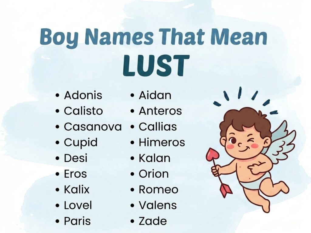Boy Names That Mean Lust