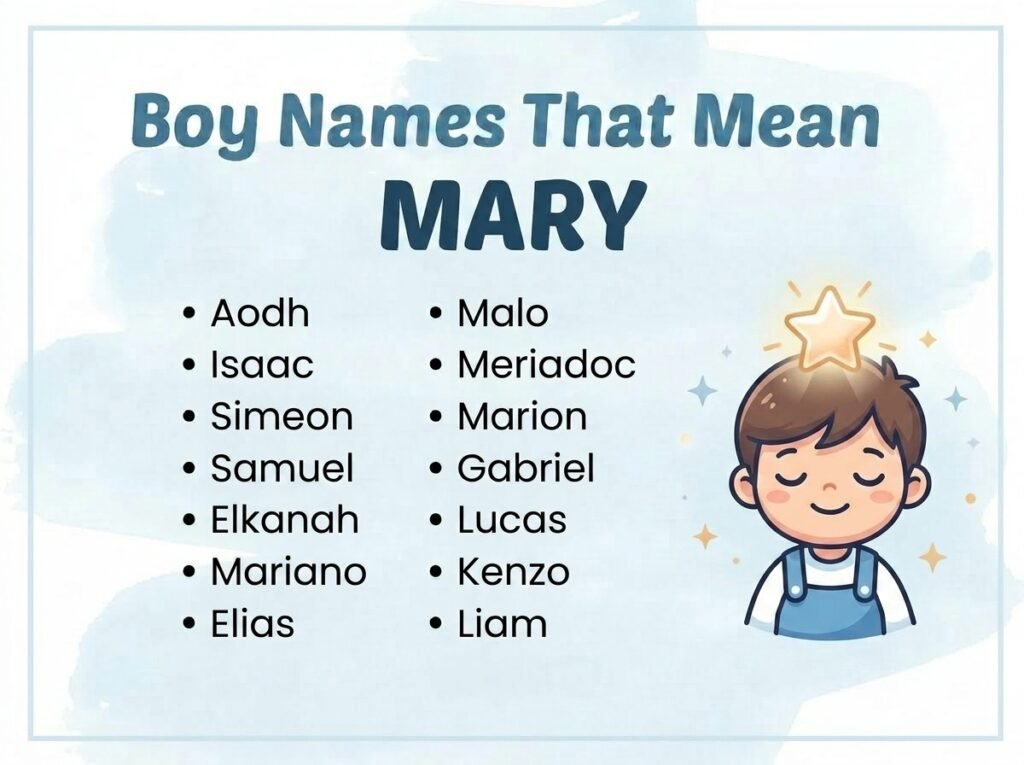 Boy Names That Mean Mary
