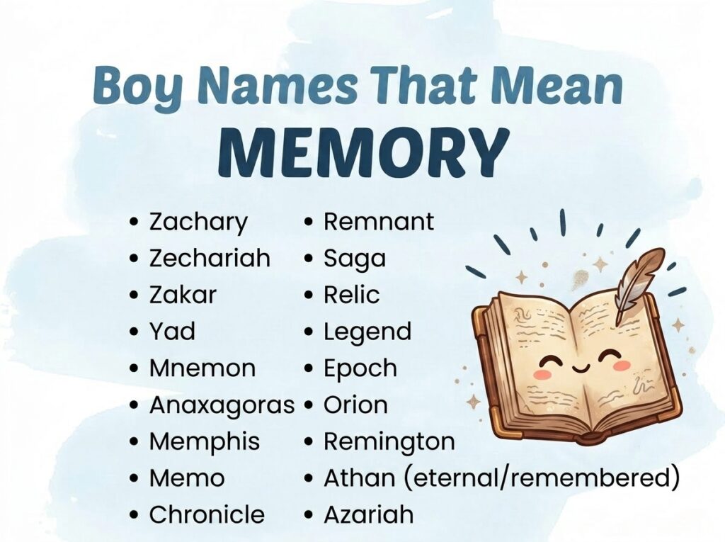 Boy Names That Mean Memory