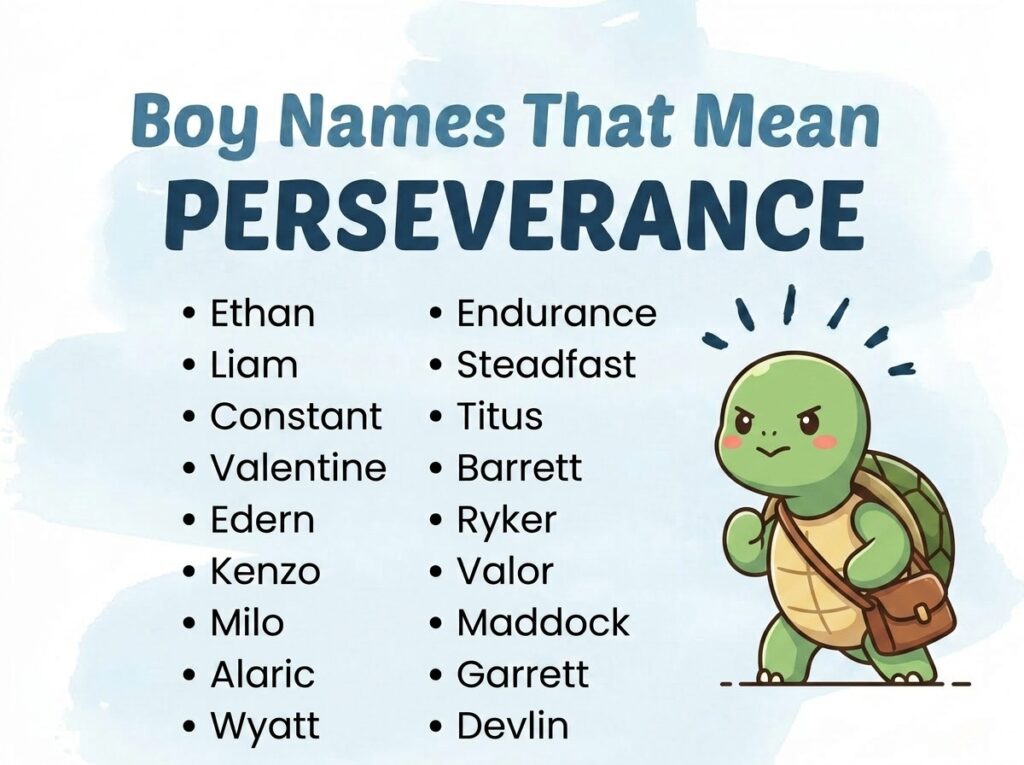 Boy Names That Mean Perseverance