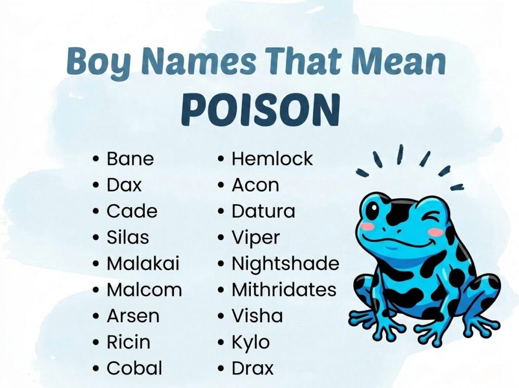 Boy Names That Mean Poison 