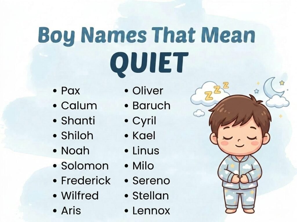 Boy Names That Mean Quiet