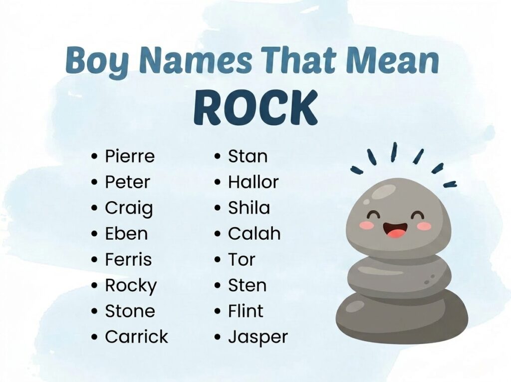 Boy Names That Mean Rock