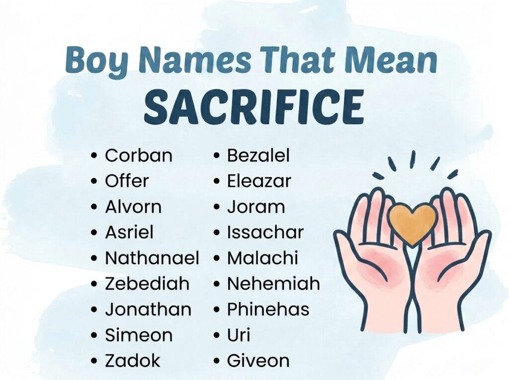 Boy Names That Mean Sacrifice