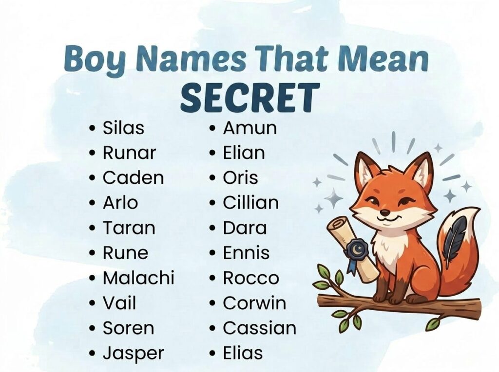 Boy Names That Mean Secret