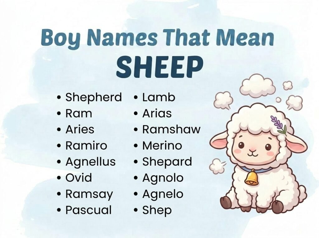 Boy Names That Mean Sheep