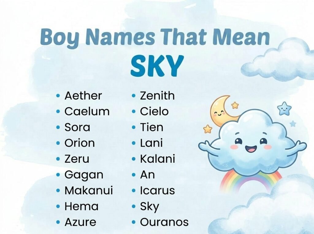 Boy Names That Mean Sky