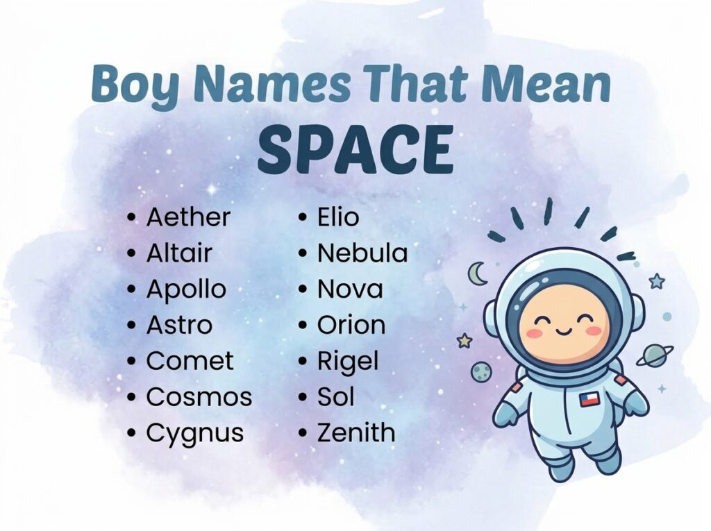 Boy Names That Mean Space