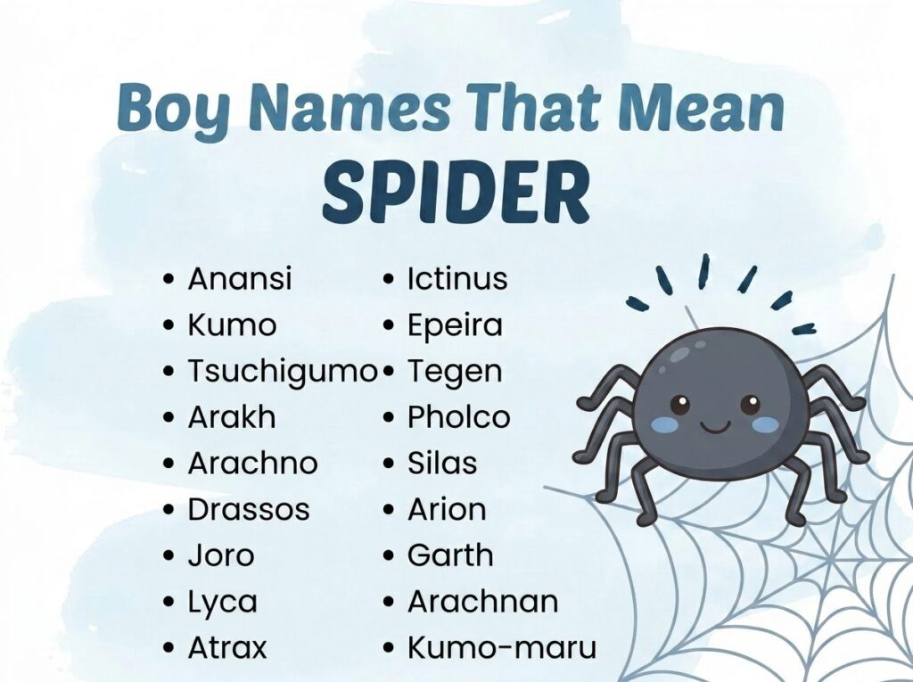 Boy Names That Mean Spider